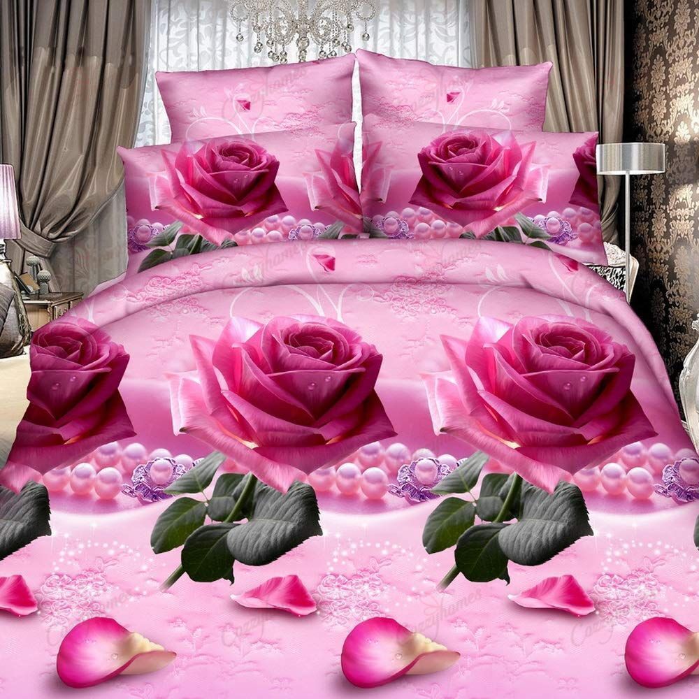 Pink Rose Bedding Set