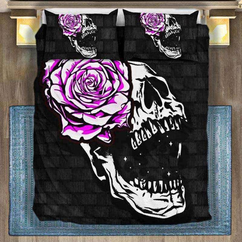 Pink Screamer Skull Bedding Set