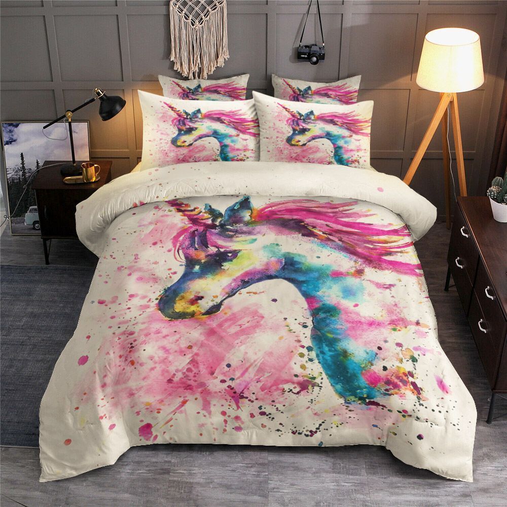 Pink Unicorn Bedding Set