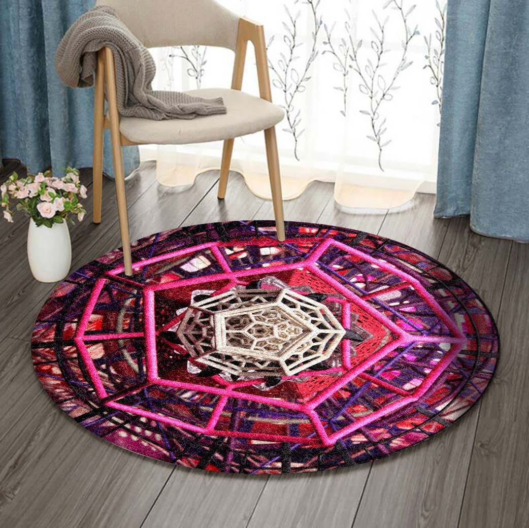 Pinktagon Round Carpet
