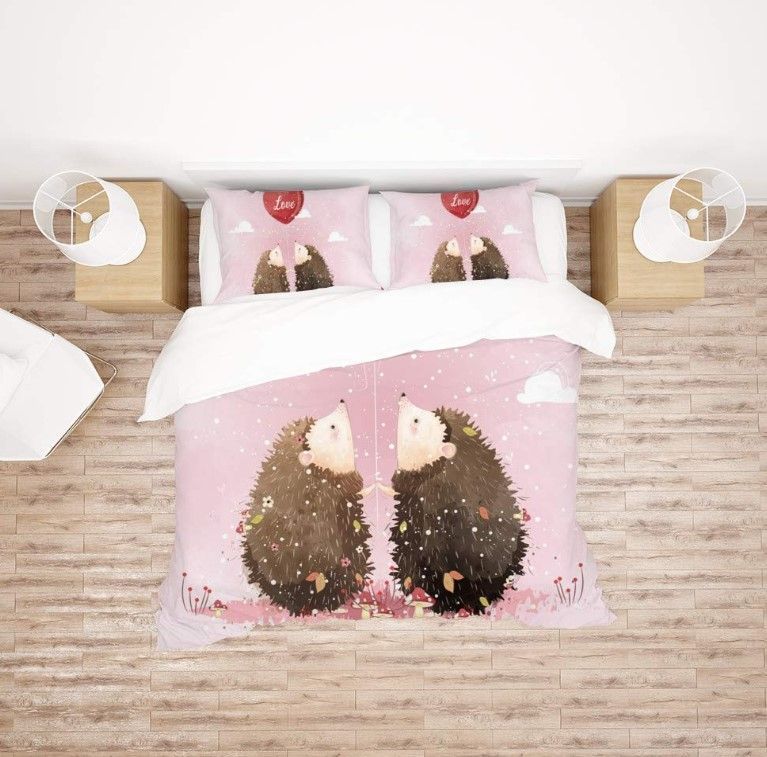 Pinky Hedgehog Bedding Set