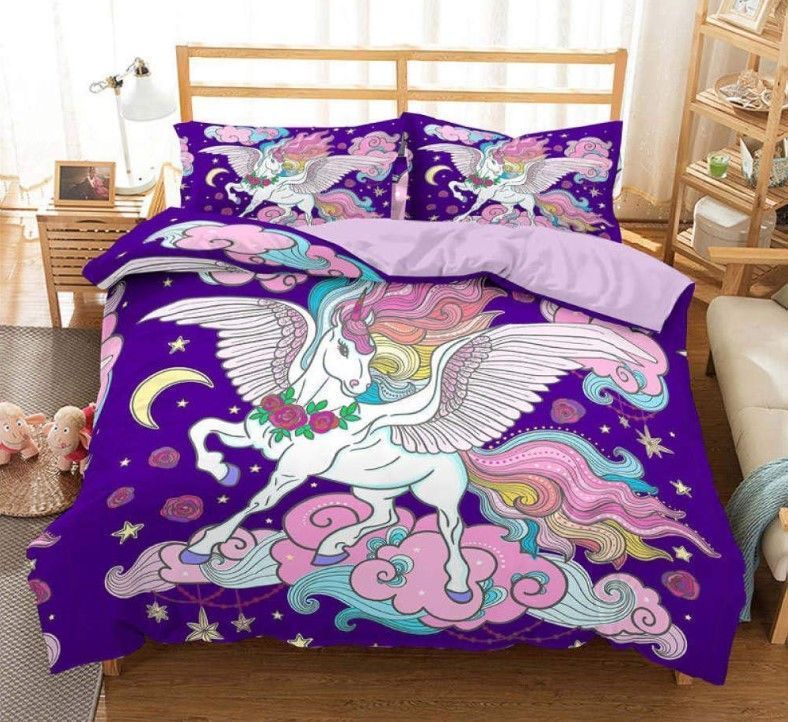 Pinky Unicorn Bedding Set