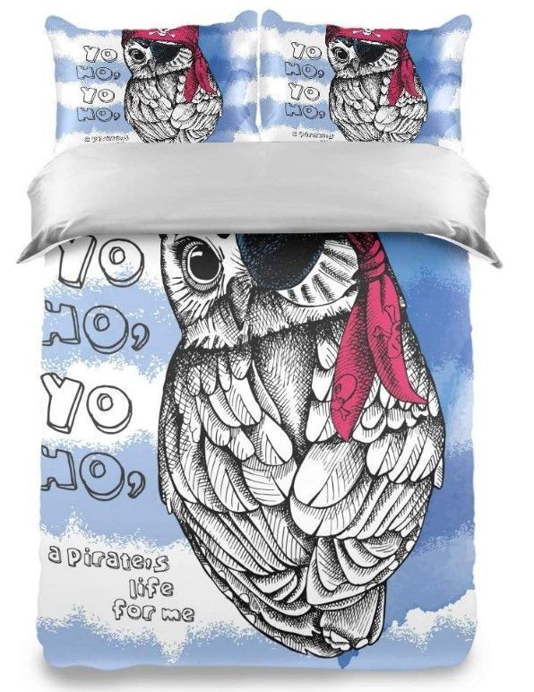 Pirate Owl Bedding Set