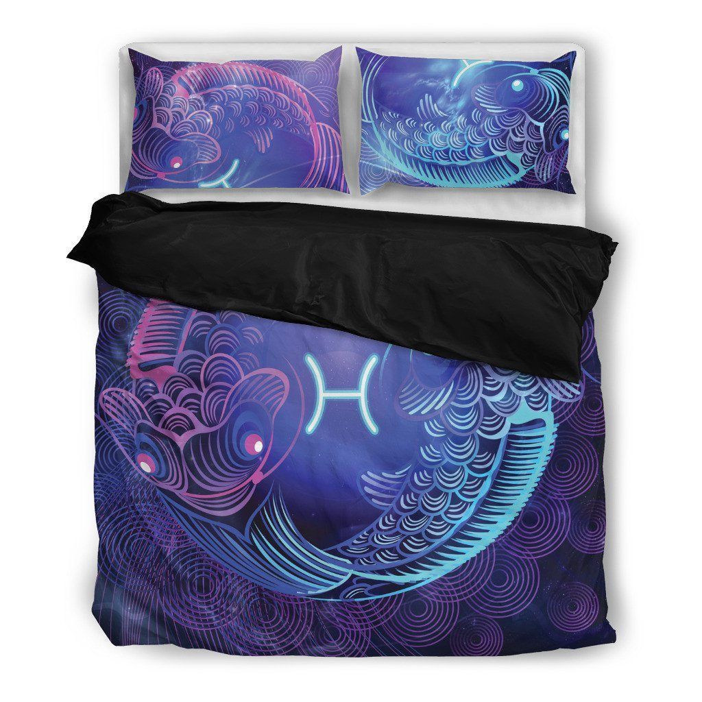 Pisces Zodiac Sign Horoscope Themed Bedding Set