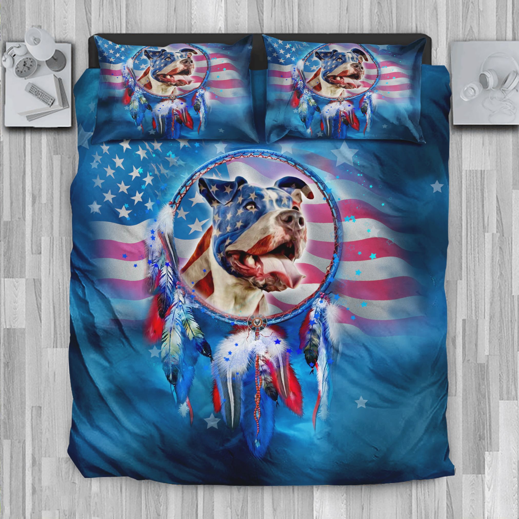 Pitbull American Dreamcatcher Bedding Set