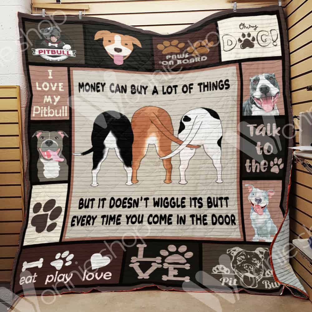 Pitbull Dog Quilt Blanket DHC01021204TD