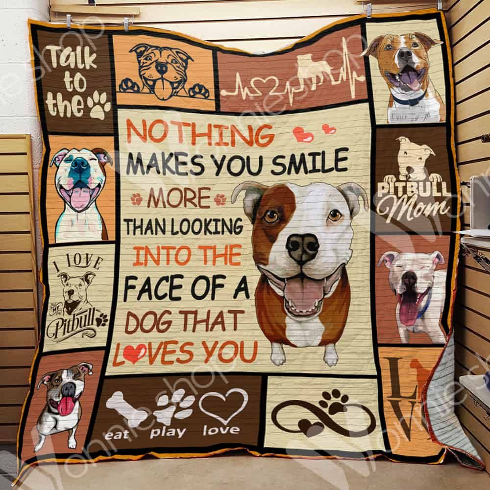Pitbull Dog Quilt Blanket DHC0102784TD