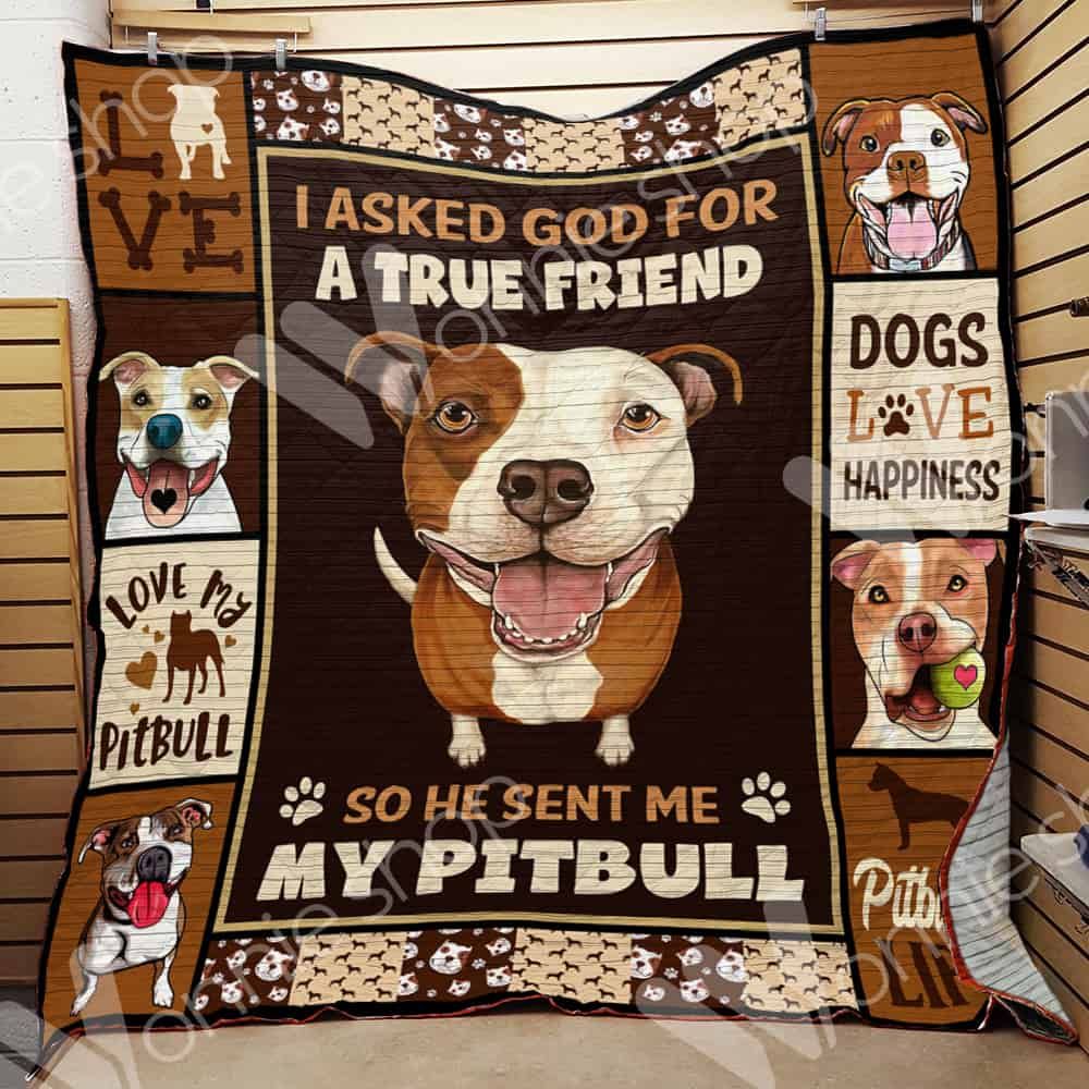 Pitbull Dog Quilt Blanket DHC0102817TD