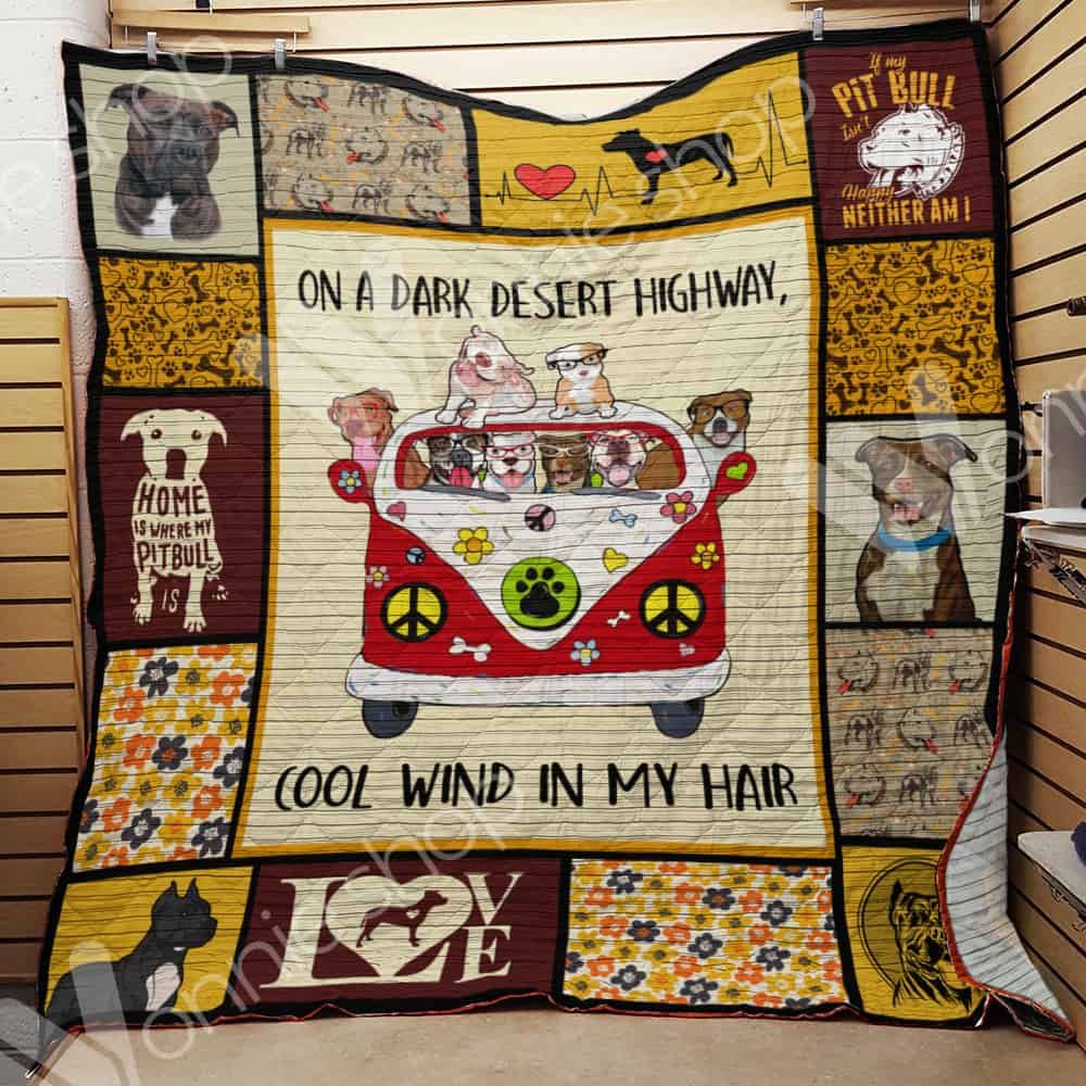 Pitbull Dog Quilt Blanket DHC0302746TD