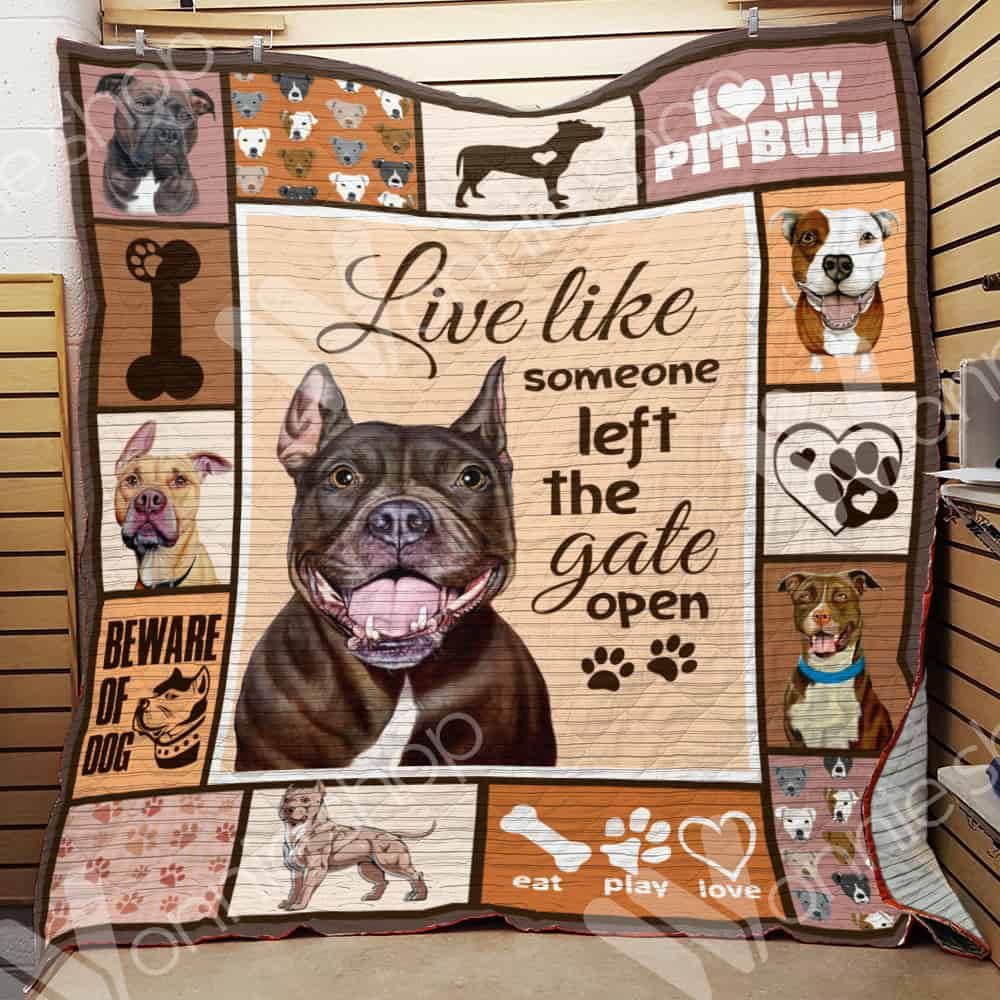 Pitbull Dog Quilt Blanket DHC05021240TD