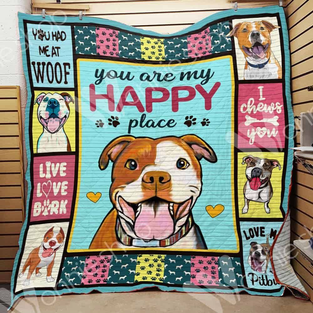 Pitbull Dog Quilt Blanket DHC05021295TD