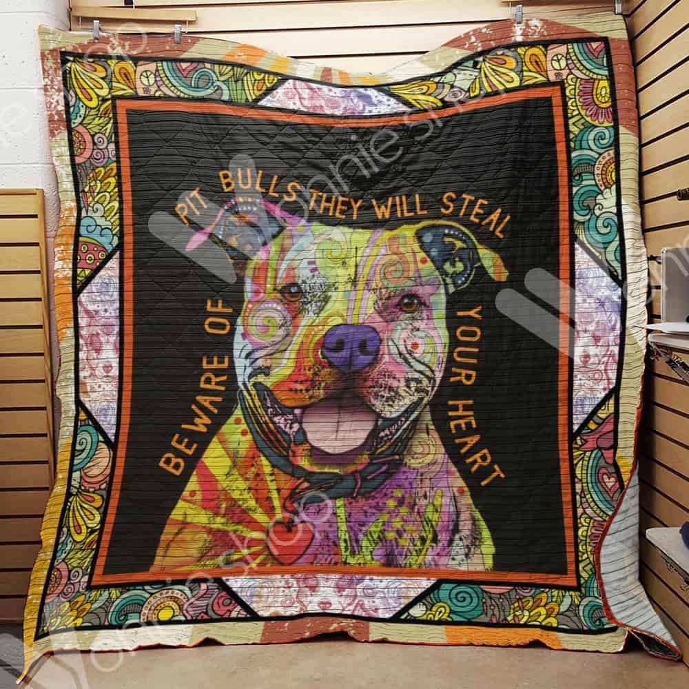 Pitbull Dog Quilt Blanket DHC1002666TD