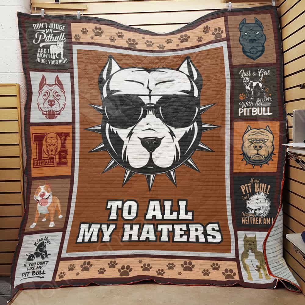 Pitbull Dog Quilt Blanket DHC1002673TD