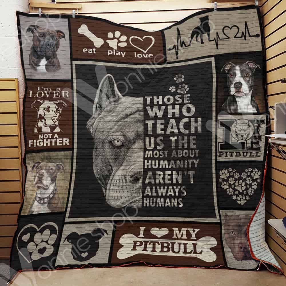 Pitbull Dog Quilt Blanket DHC1002680TD