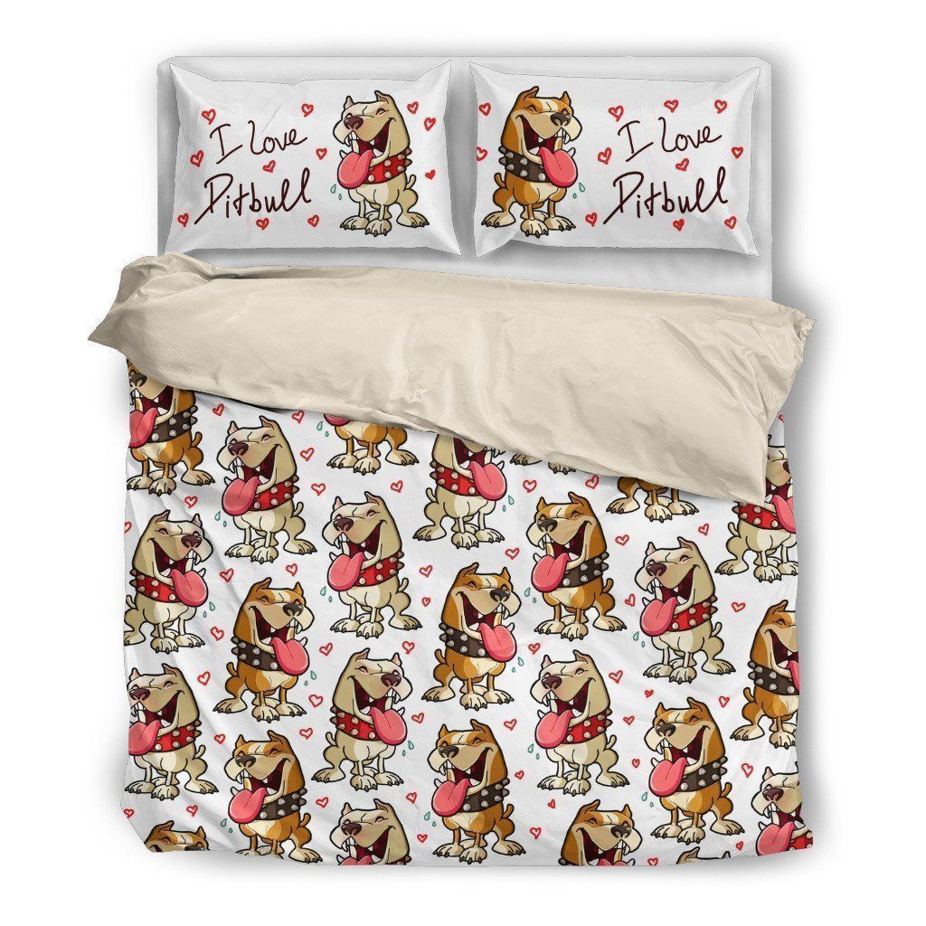 Pitbull Dogs Bedding Set