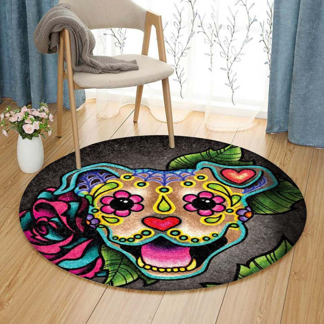 Pitbull Round Carpet