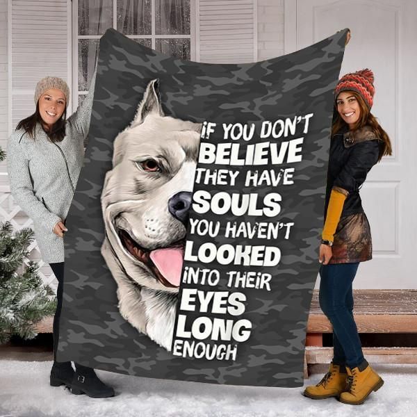 Pitbull Lover Dog Sherpa Fleece Blanket