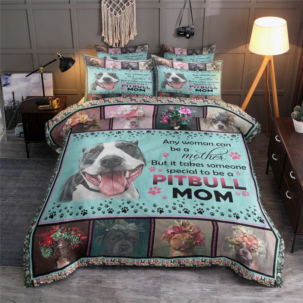 Pitbull Mom Bedding Set