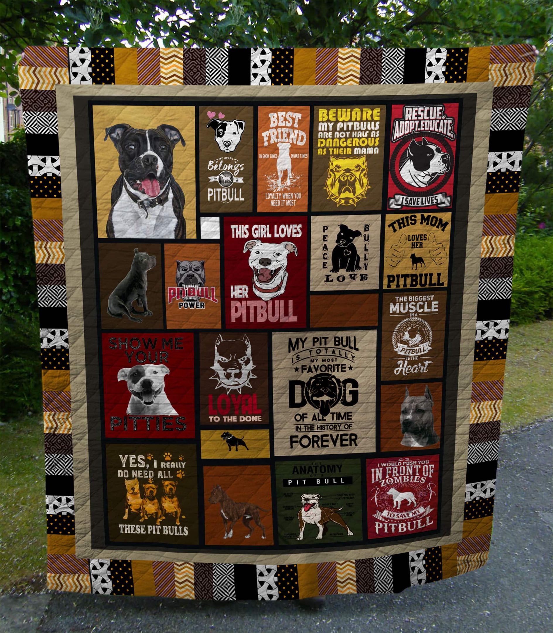 Pitbull Quilt Blanket DHC13122831VT