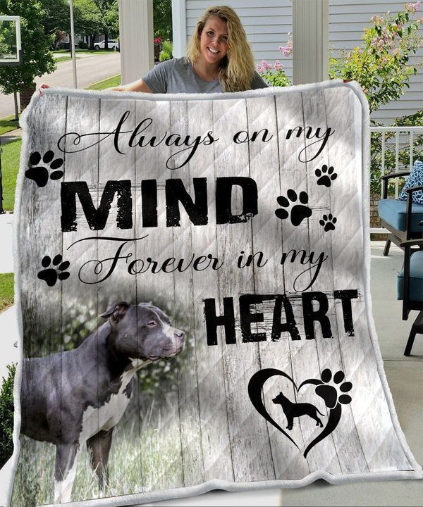 Pitbull White Sherpa Fleece Blanket