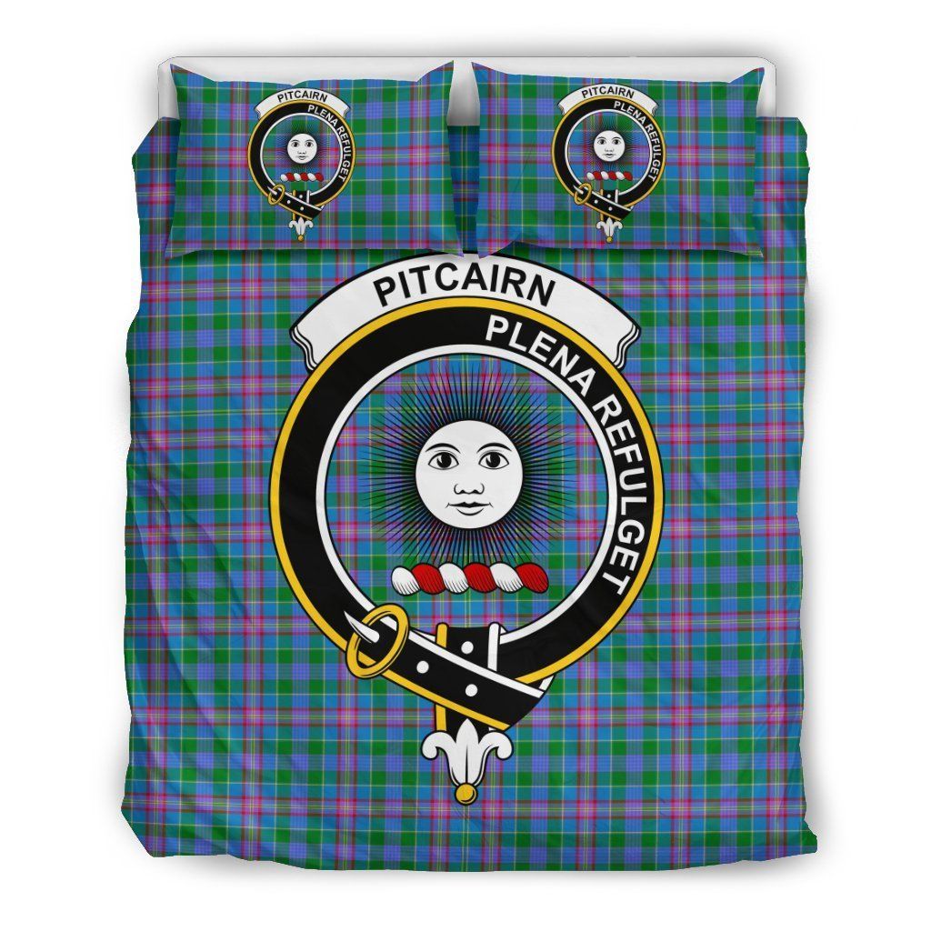 Pitcairn Hunting Clan Badge Tartan Bedding Set