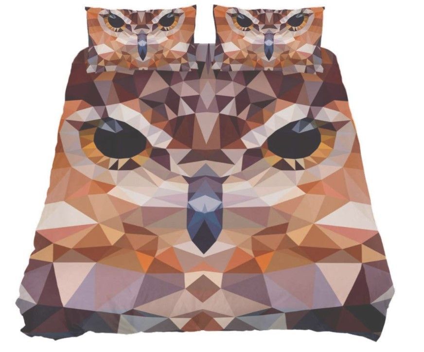 Pixel Owl Bedding Set