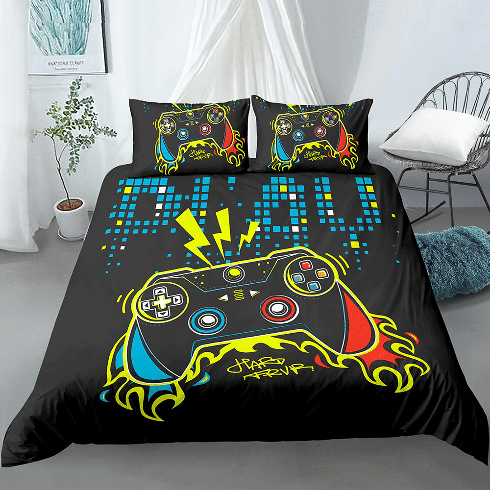 Pixel Play Console Bedding Set