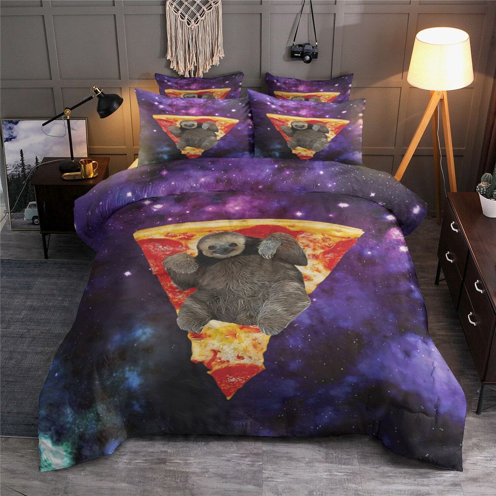 Pizza Sloth Bedding Set