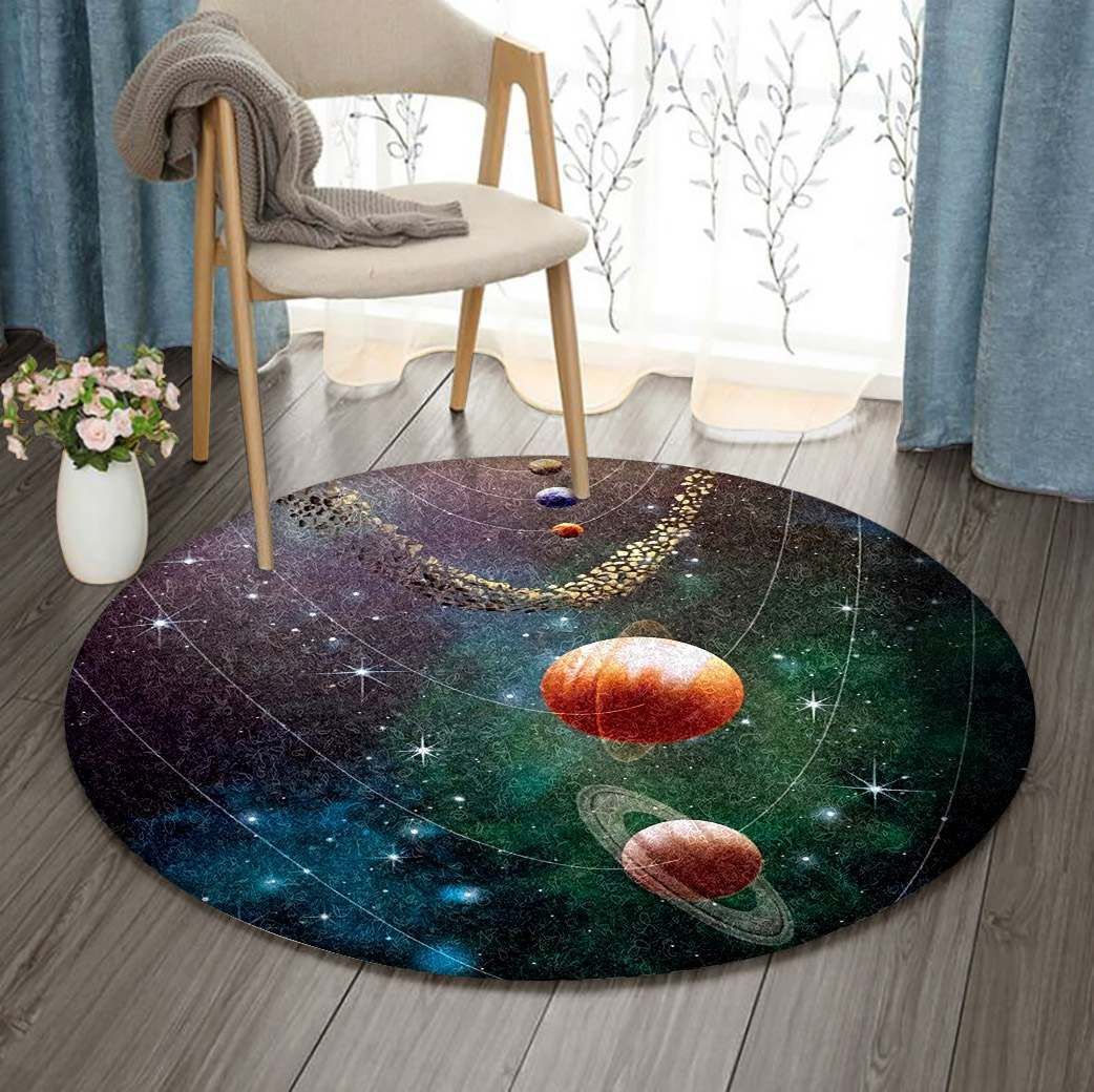 Planet Round Carpet