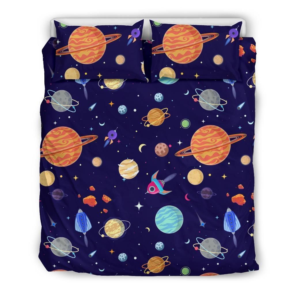 Planet Print Cool Design Comfortable Bedding Set