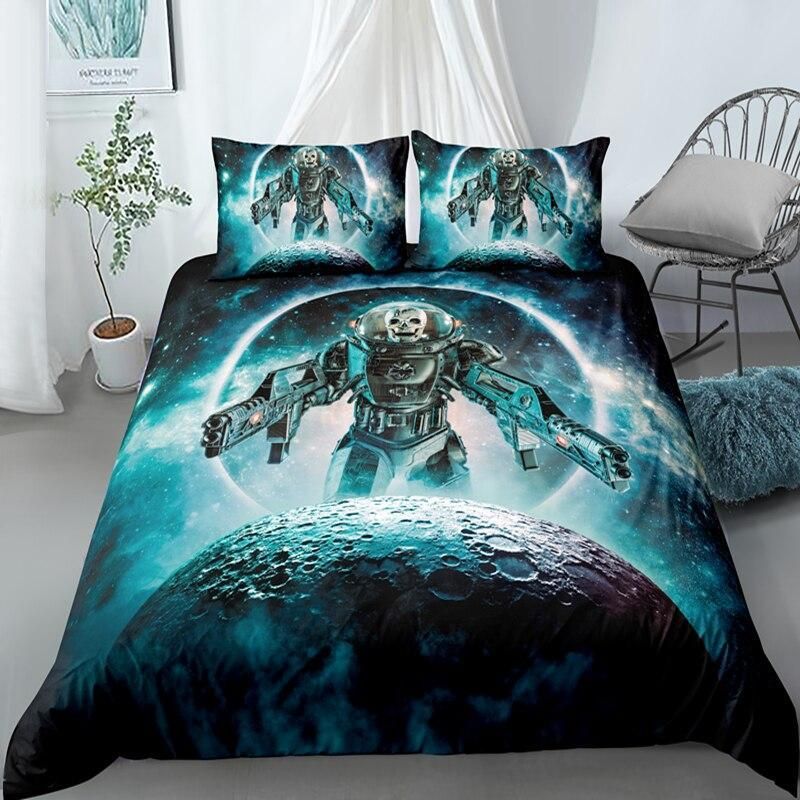 Planet Terminator Into Space Bedding Set