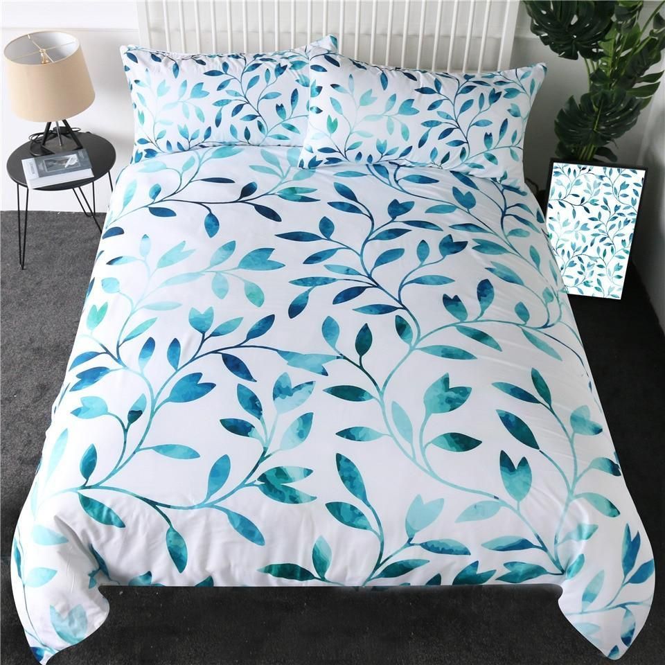 Plant Leaf Bedding Set