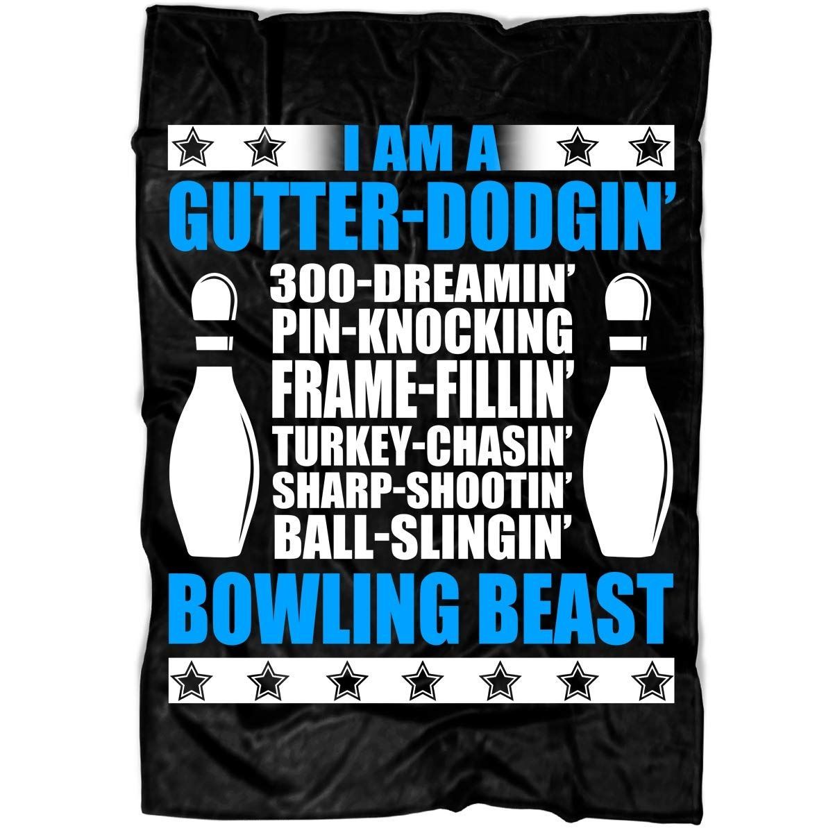 Play Bowling Sherpa Fleece Blanket