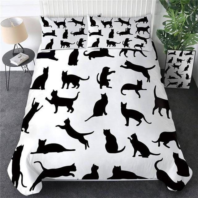 Playful Black Cats Bedding Set
