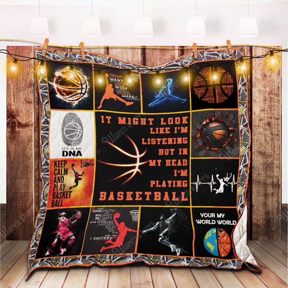 Playing Basketball Quilt Blanket K Dhc1312569Dd