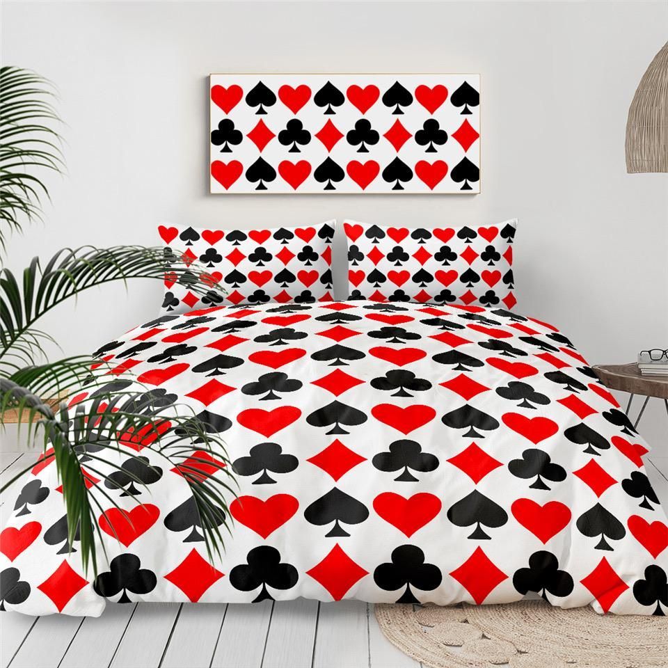 Playing Card Suits Bedding Set