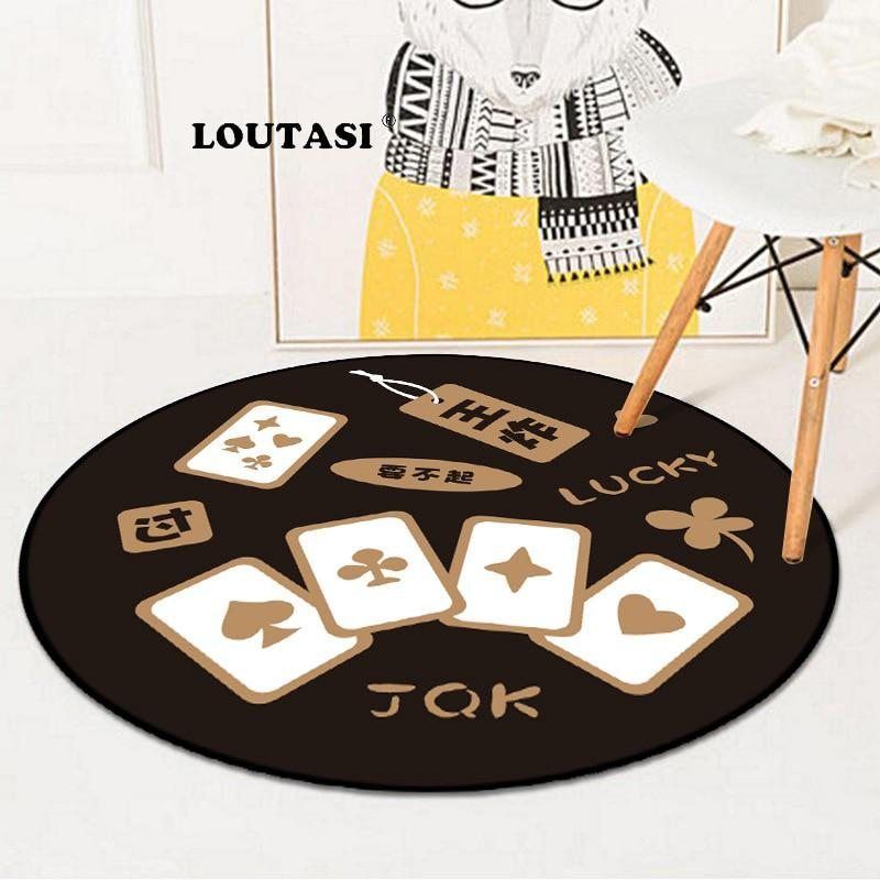 Poker Round Carpet
