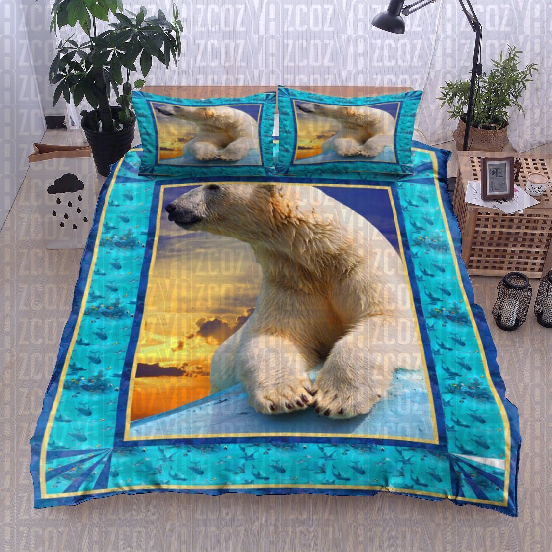 Polar Bear Dolphin Bedding Set