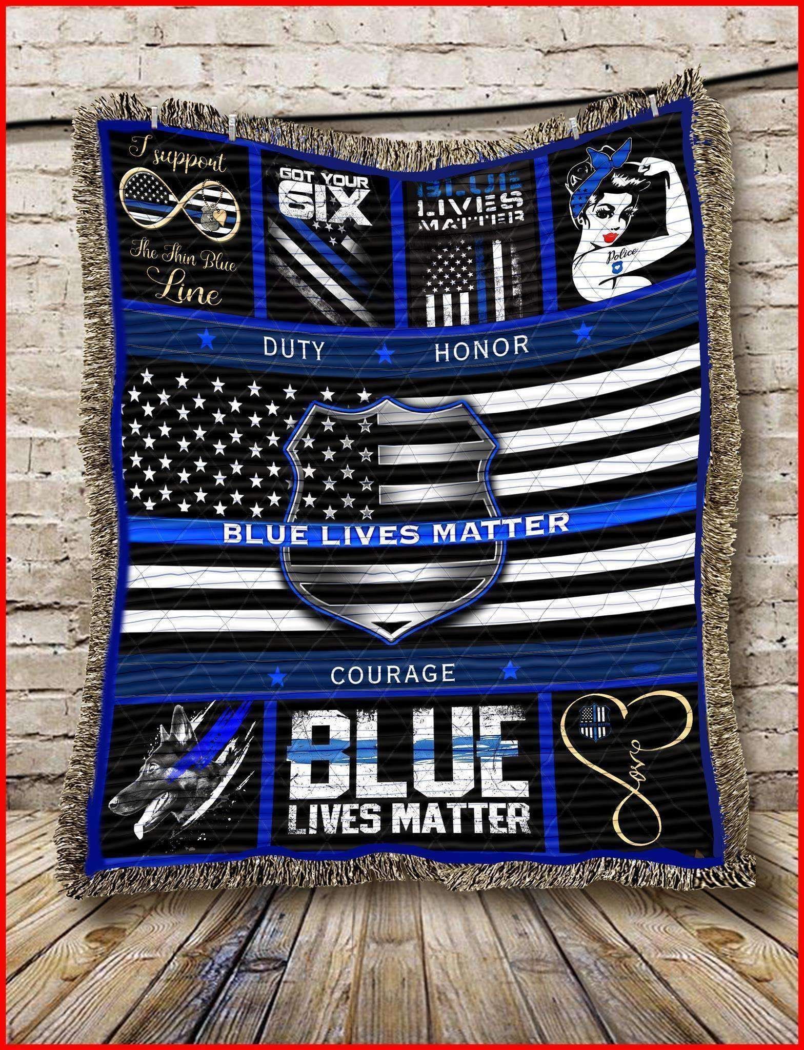 Police Blanket Gift For Boy Blue Lives Matter