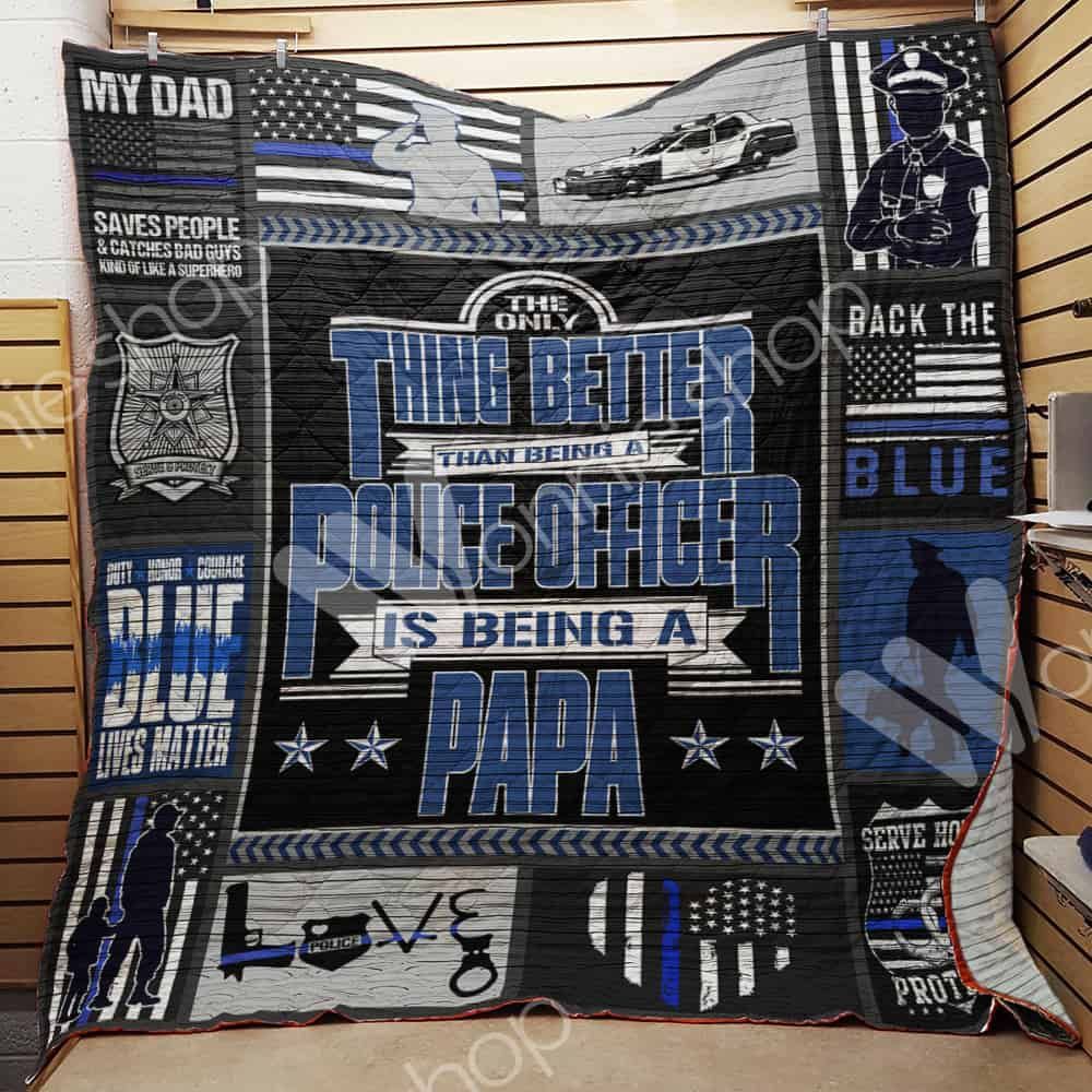 Police Dad Quilt Blanket DHC110249TD