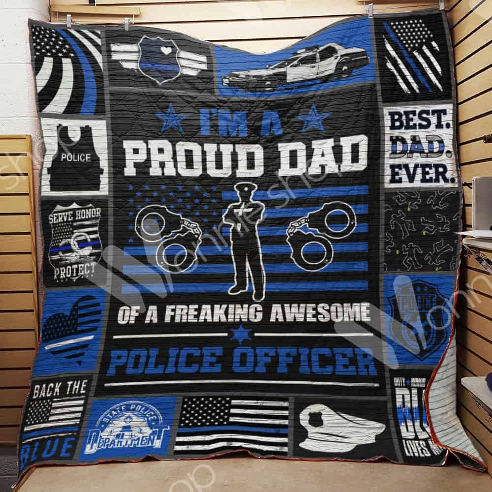 Police Dad Quilt Blanket DHC110254TD