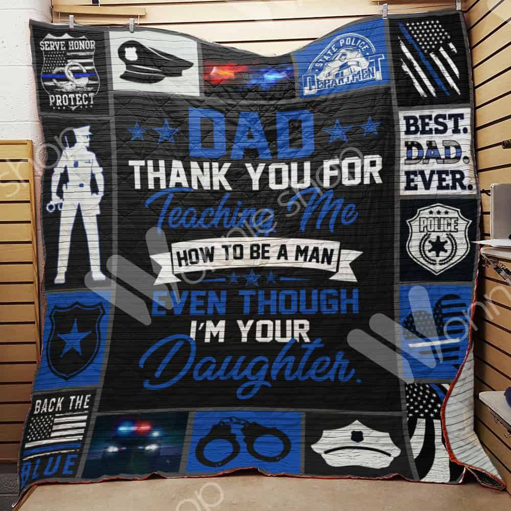 Police Dad Quilt Blanket DHC110259TD