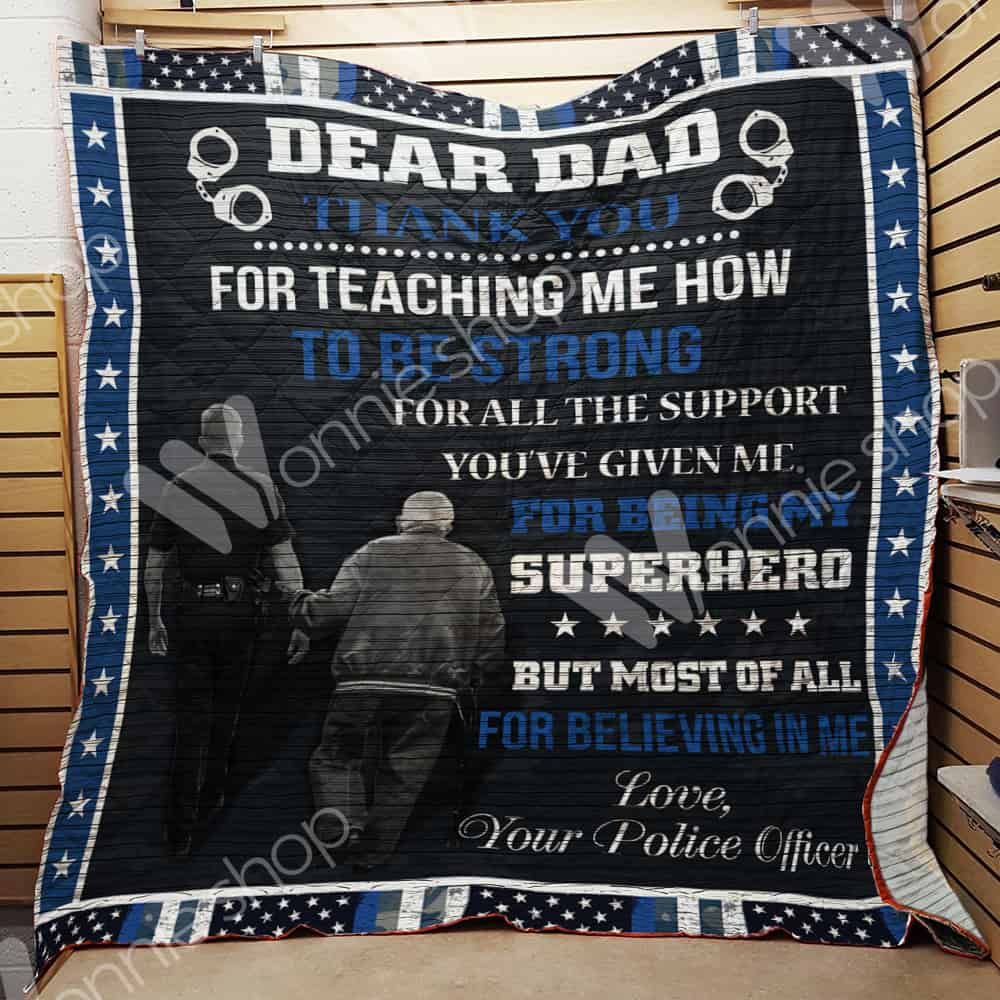 Police Dad Quilt Blanket DHC110267TD