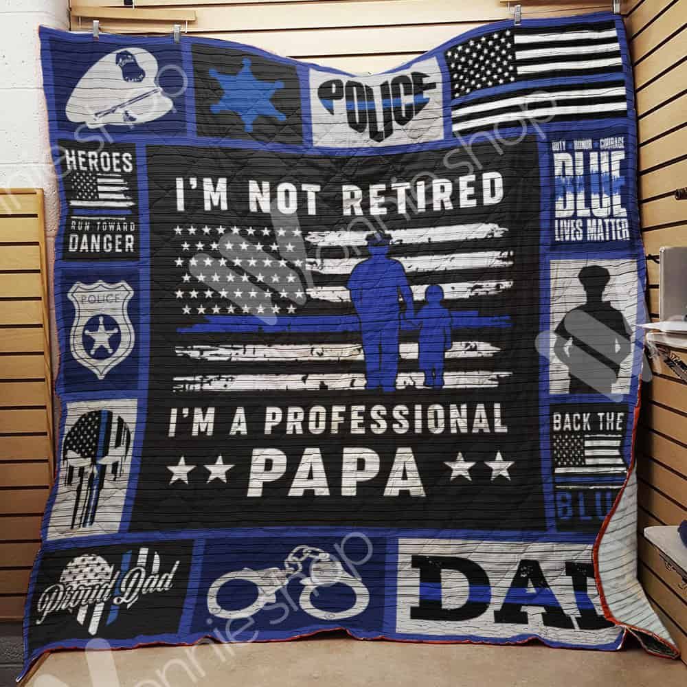 Police Dad Quilt Blanket DHC110272TD