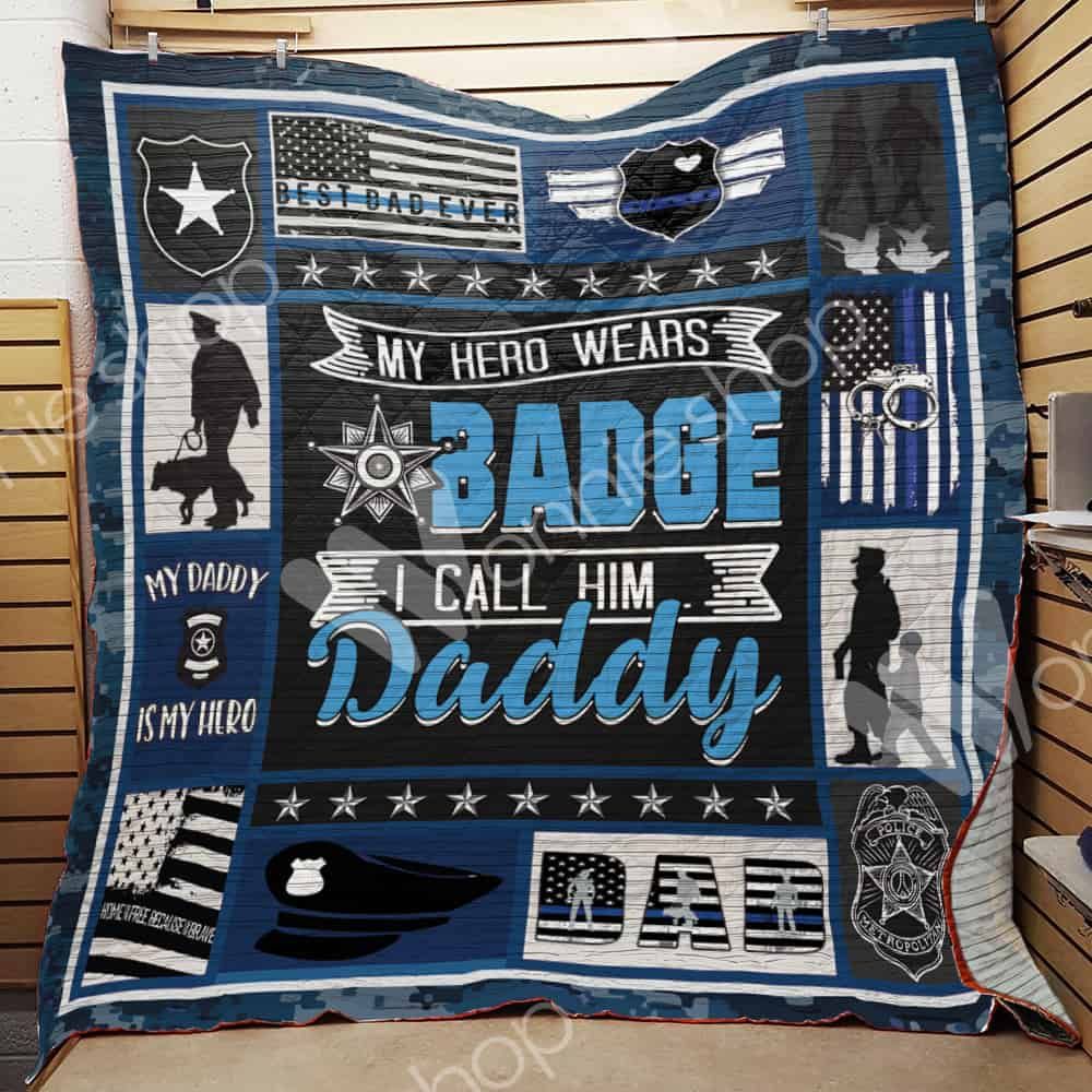 Police Dad Quilt Blanket DHC110277TD