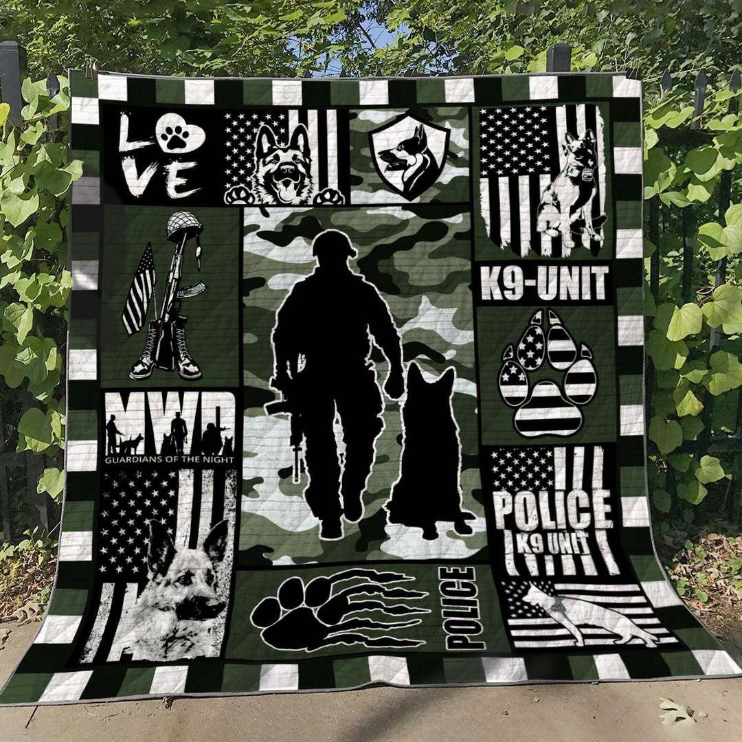 Police Dog HM060620 Quilt Blanket