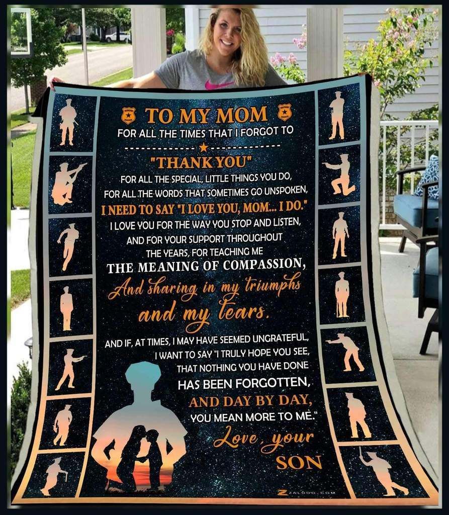 Police Fleece Blanket