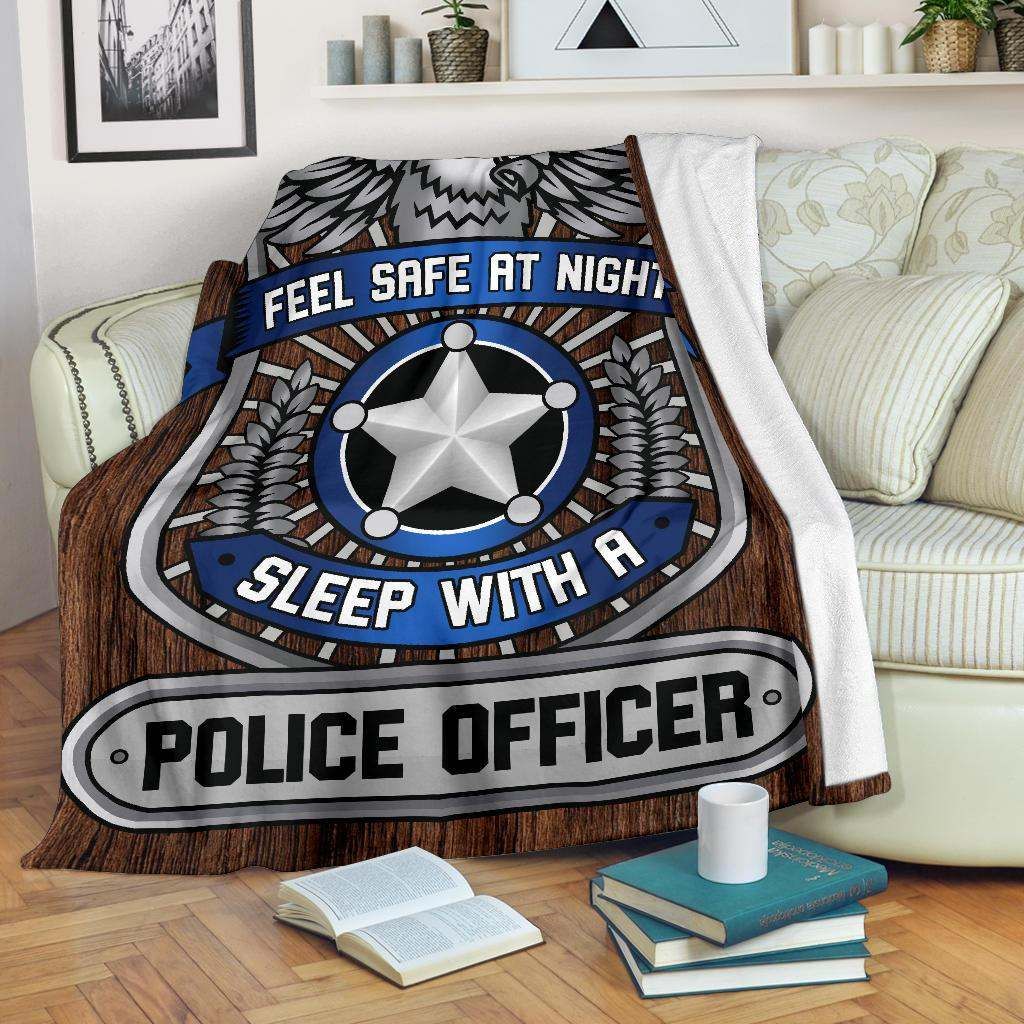 Police Officer Sherpa Fleece Blanket
