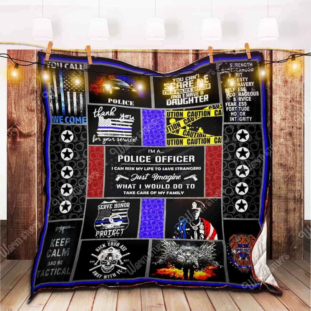 Police Officer Quilt Blanket Bb Dhc1312507Dd