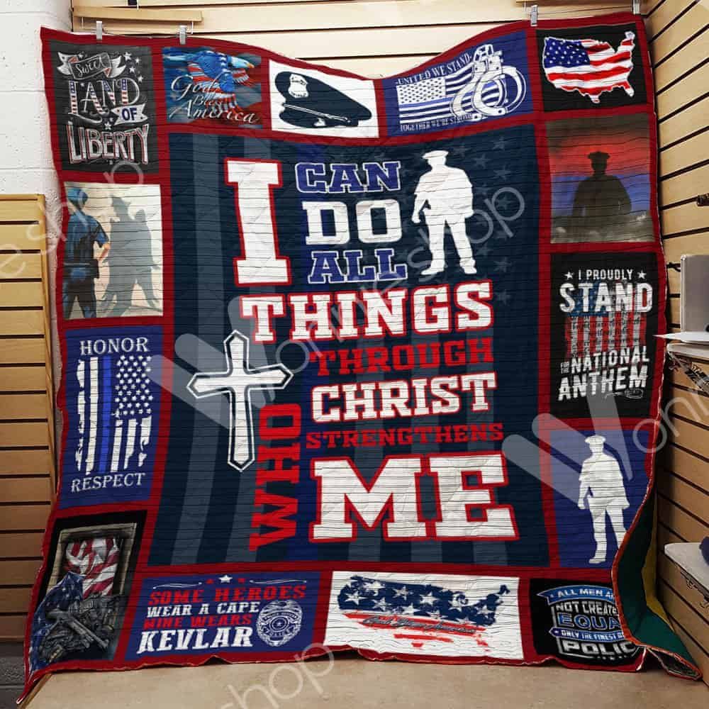 Police Officer Quilt Blanket DHC1102873TD
